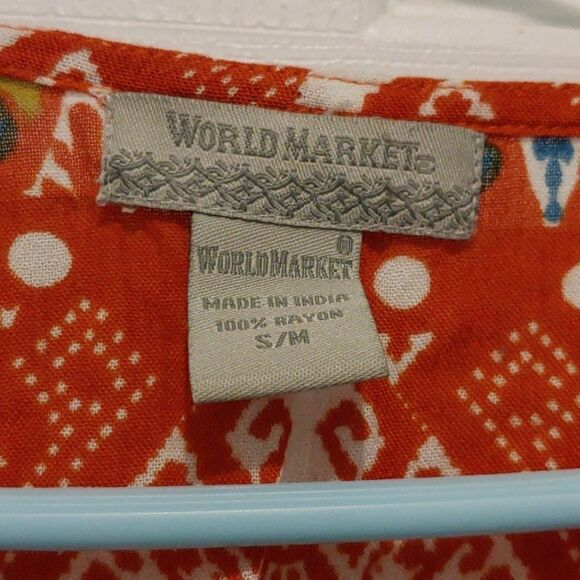 World Market printed top  Sz S / MNWOT - Picture 4 of 5
